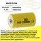 Exell Battery 2/3A Size 1.2V 700mAh NiCD Button Top Rechargeable Battery EBC-302 - alternate 3